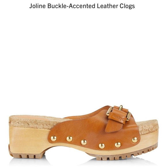 See by Chloe. Joline Buckle-Accented Leather Clogs (size 40) - Picture 7 of 13